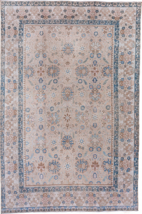 Antique Tabriz Area Rug (7' x 10')